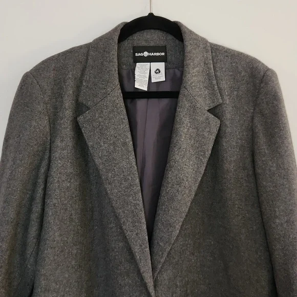 Vintage Sag Harbor Wool Rich Blend Jacket Blazer - Picture 2 of 16